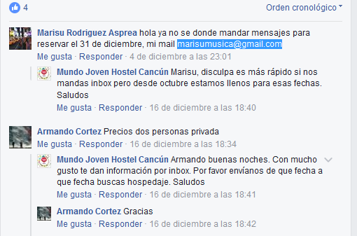 scraping de email en facebook