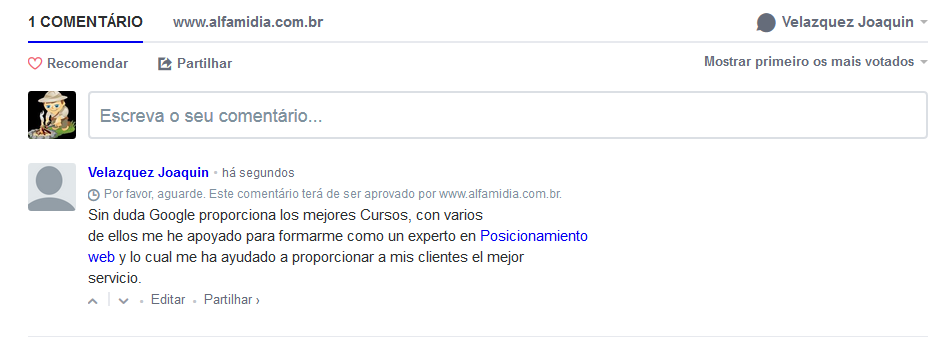 comentario nofollow en disqus