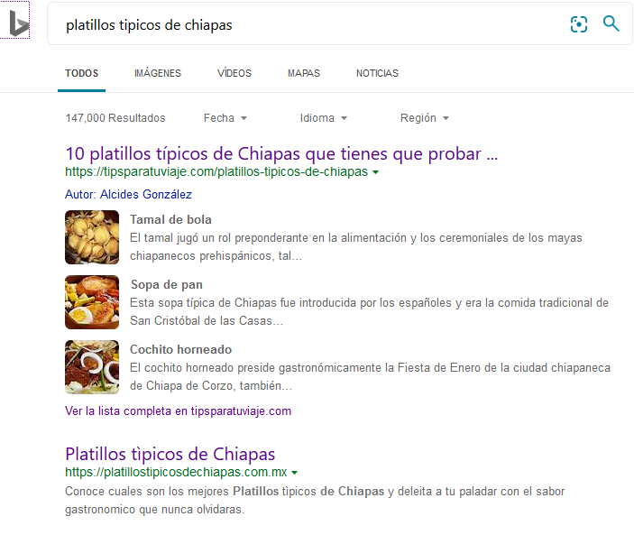 experimento SEO bing si posiciona con enlaces
