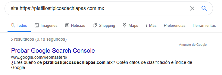 experimento de posicionamiento web