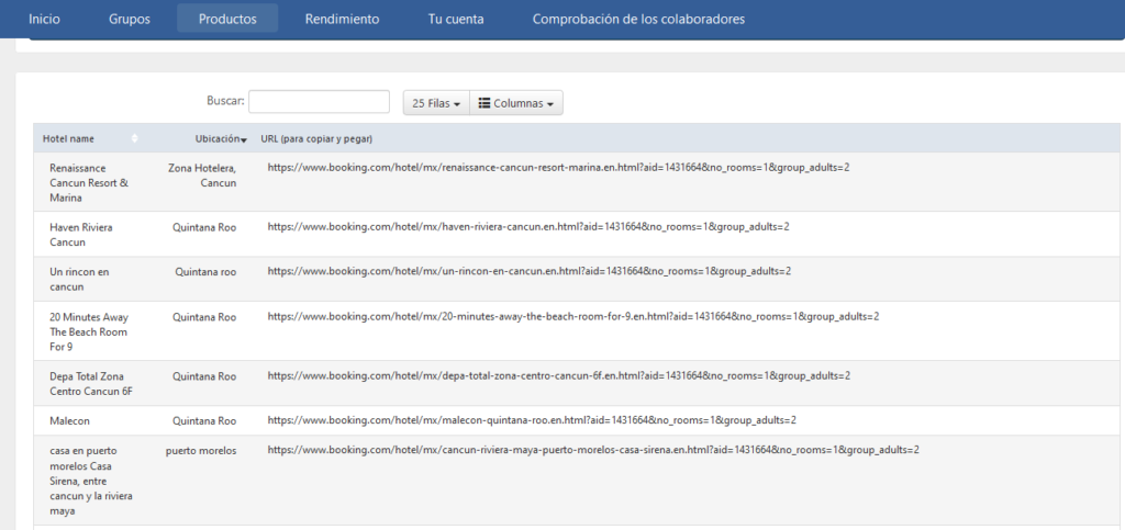 portal web mi cancun - gana dienero con booking