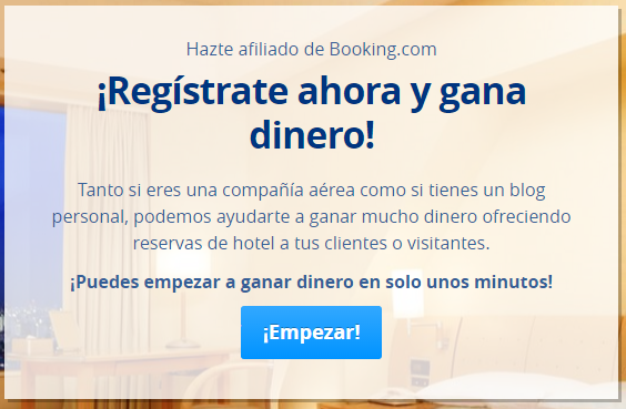 programa de afiliados de booking