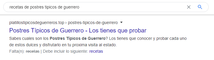 trackear keywords con Google Search Console