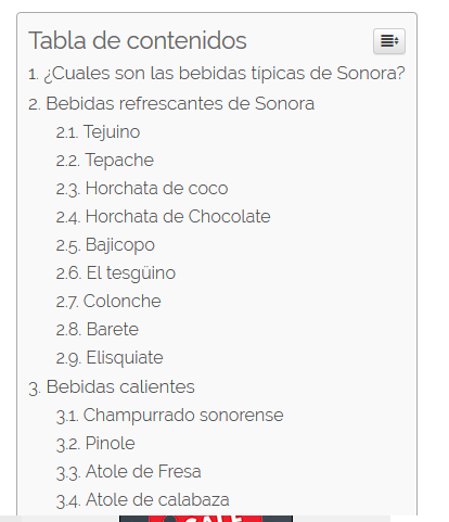 Easy Table of Contents de WordPress