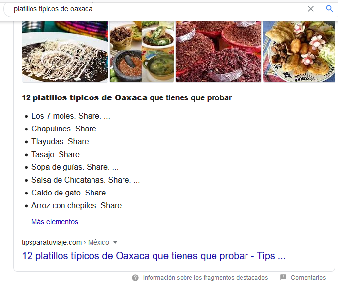 ejemplos de Snippet Bait