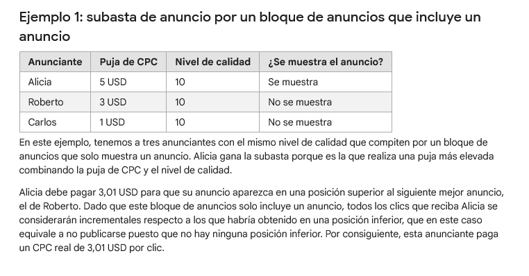 Josep ha creado un anuncio de la Red de Búsqueda de Google con una puja de 5 €