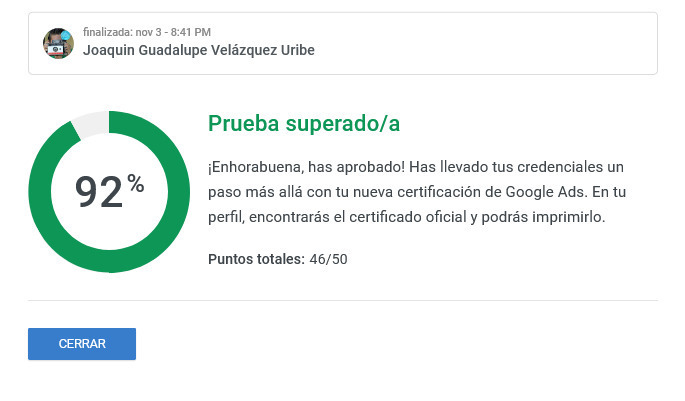 Preguntas y Respuestas Certificación sobre las Campañas de Búsqueda de Google Ads