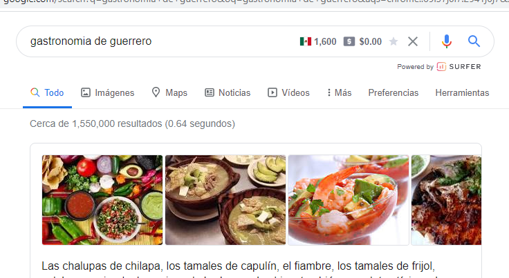 ejemplos intensión de busqueda