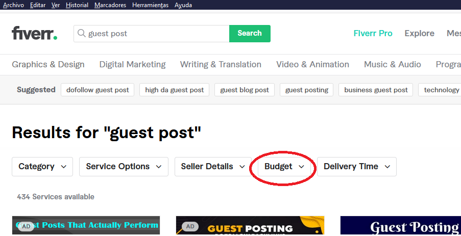 guest post en fiverr