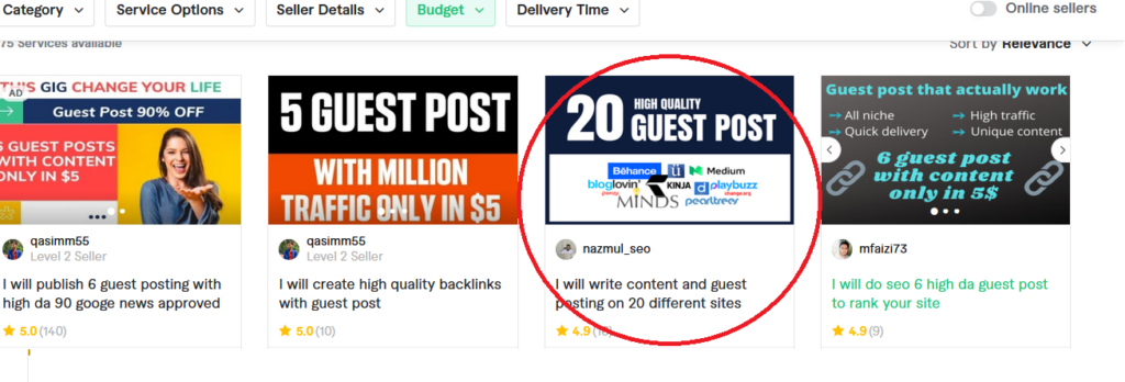 guest post en fiverr