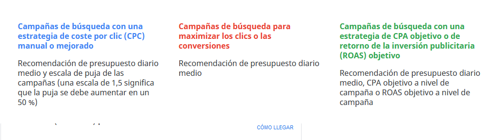 Enrique quiere utilizar una campaña Maximizar conversiones con el Planificador de rendimiento