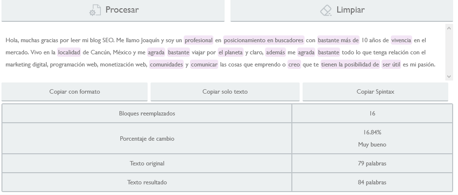 spineame herramienta seo