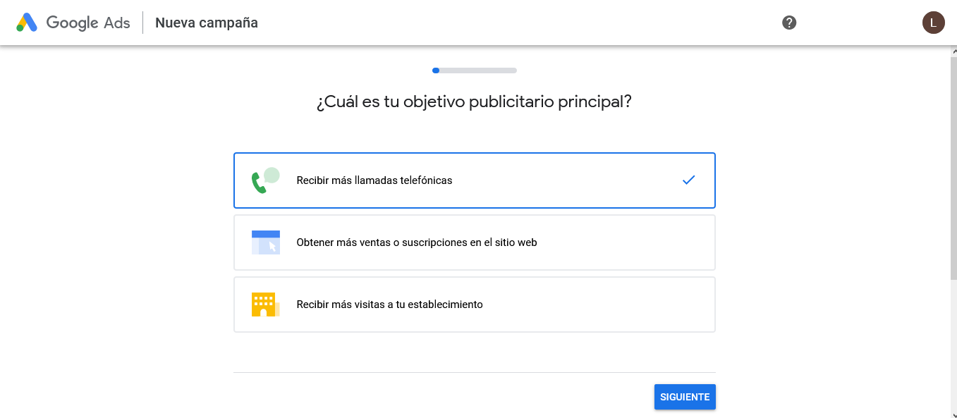 creando cuenta google ads