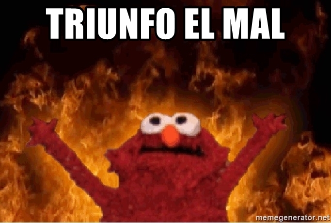 triunfo el mal