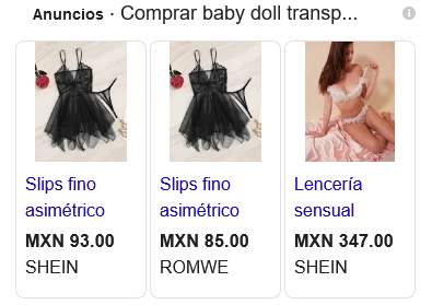 anuncios de shoppig de google