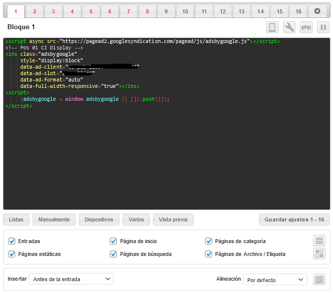 ad inserter wordpress