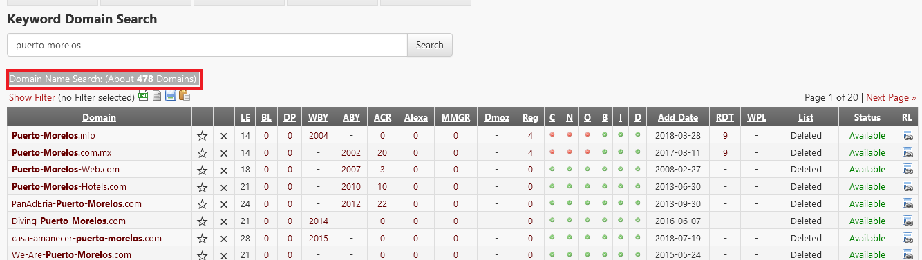 como usar domain expired