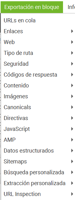 exportacion en bloque