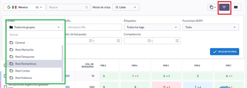 tutoriales de SE Ranking