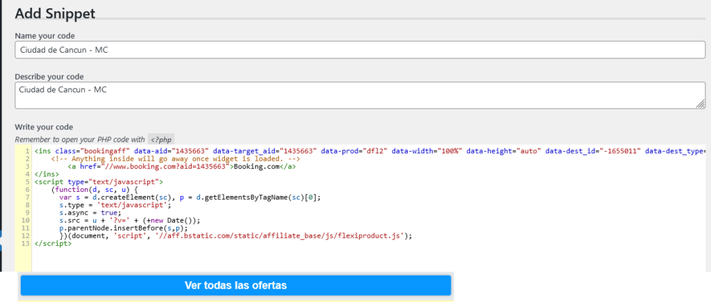 Plugin PHP Code For Posts