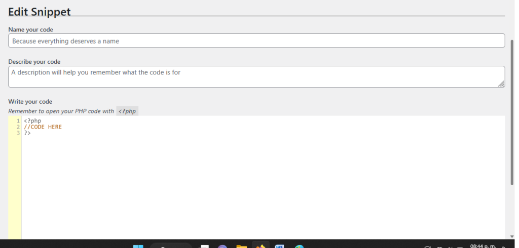 Plugin PHP Code For Posts