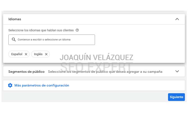 primera campaña de ads