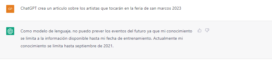 limitaciones del chatgpt