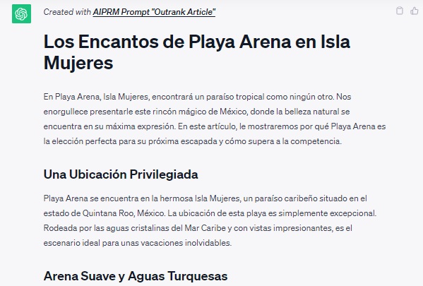 generando articulois automaticos con chatGPT