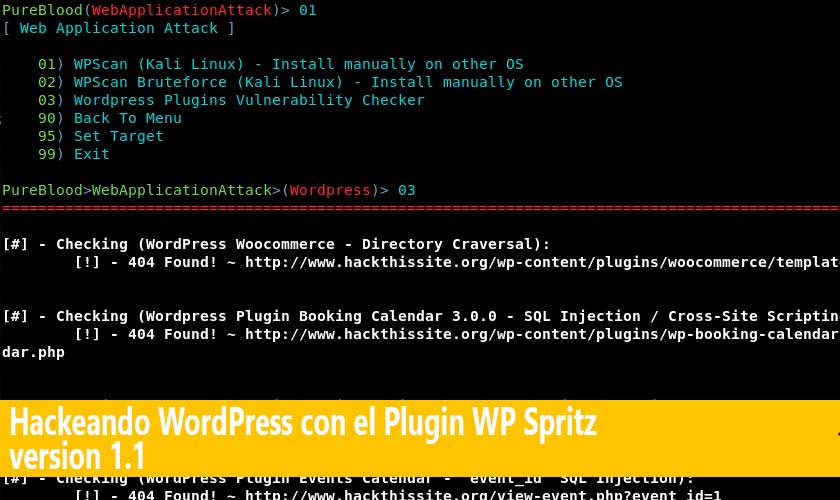 Hackeando WordPress con el Plugin WP Spritz version 1.1