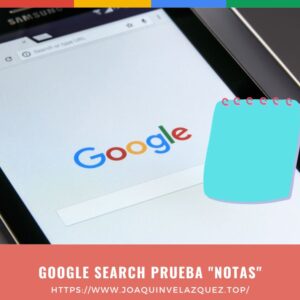 Google Search prueba Notas