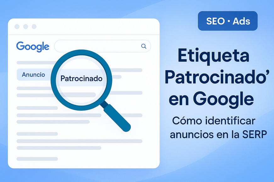 etiqueta patrocinado de google