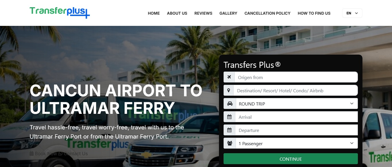 Cancun Airport to Ultramar Ferry