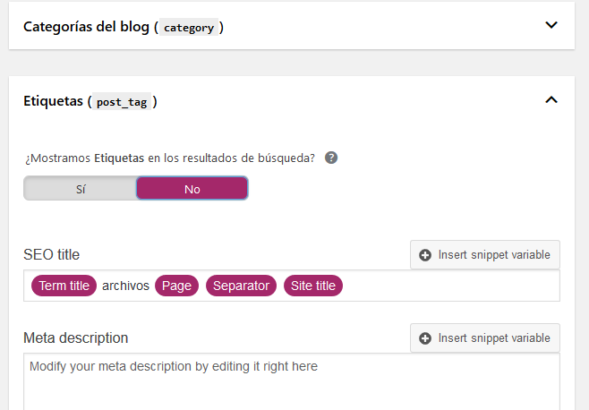 configuración de yoast seo