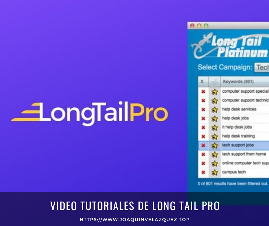 video tutoriales de long tail pro