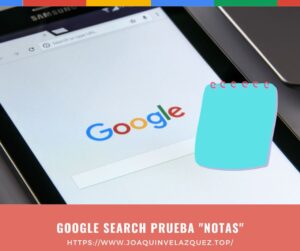 Google Search prueba Notas